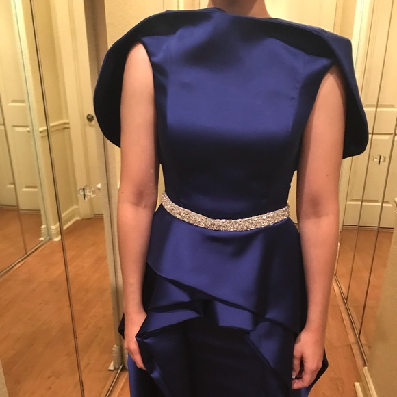 Blue evening gown - Picture 3 of 5